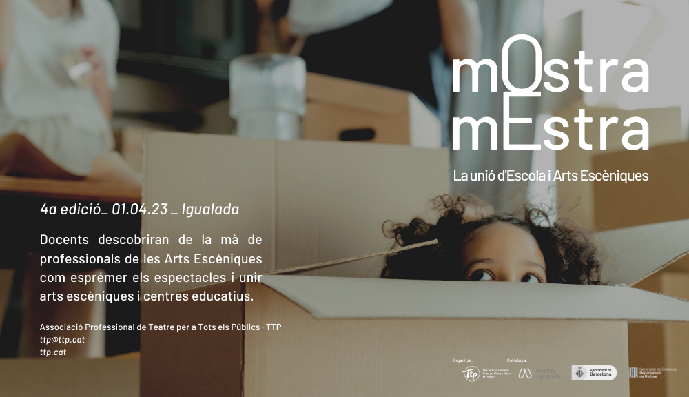 Arriba una nova edició de la MOSTRA MESTRA per apropar les arts escèniques als centres educatius